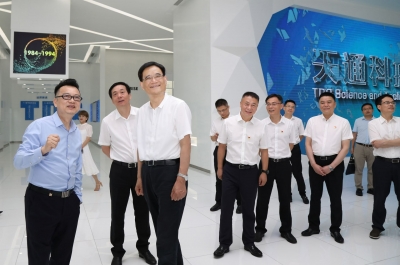2020年6月16日時任浙江省委常委、統(tǒng)戰(zhàn)部部長熊建平蒞臨天通